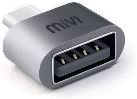Mivi OAM2AN Micro USB to USB A Female OTG Adapter (Grey) : Amazon.in ...