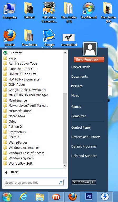 Image result for Windows 8 Start Menu Programs