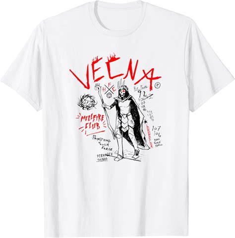 Stranger Things 4 Vecna Doodle Collage T-Shirt India | Ubuy