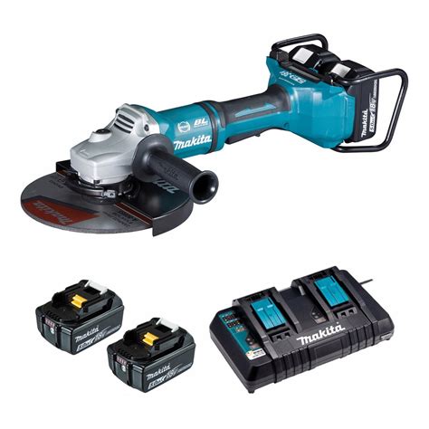 Meuleuse 230 Mm 36 V / 2 X 18 V Li-Ion 5 Ah (4 Batteries) - Manubricole ...