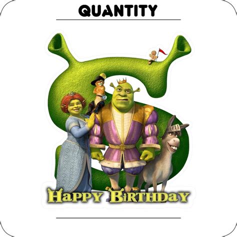 SUAVEC Buy Shrek Cake Topper Birthday Party Supplies at Ubuy India
