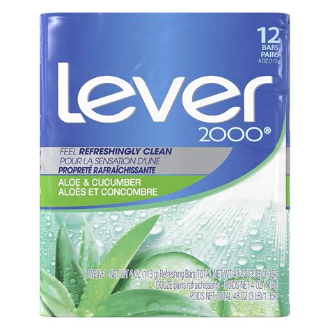 Amazon.com : Lever 2000 Bar Soap, Aloe & Cucumber, 4 oz, 12 Bar : Bath ...