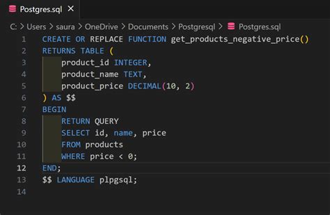 Image result for Type in PL Pgsql in Postgres Example