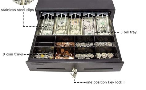 Lagotto Metal Cash Drawer Compartment Safety and Security undate Cash ...