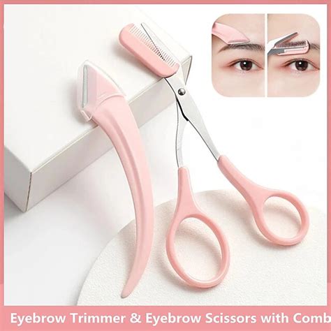 1Set Eyebrow Trimming Knife Eyebrow Face Razor For Women Professional ...