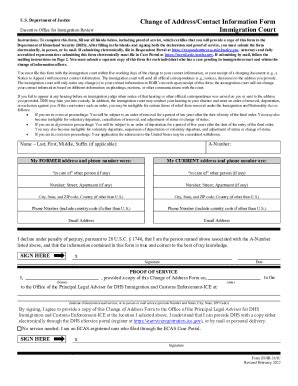 2022-2026 Form DoJ EOIR-33/IC Fill Online, Printable, Fillable, Blank ...