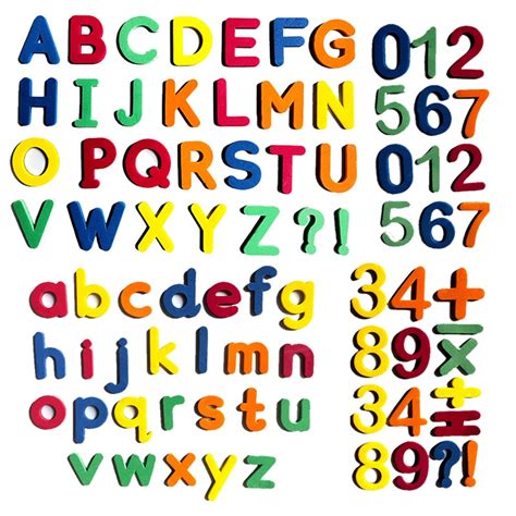 APSNB Magnetic Alphabet Letters Fridge Stickers Colorful Magnetic Alphabet Letters Numbers ...