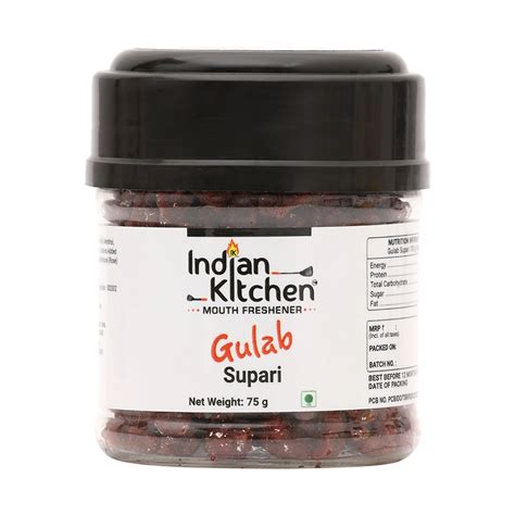 Indian Kitchen Gulab Supari 75g - Sweet Rose-Flavored Betel Nuts