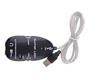 Guitar to USB Interface Link Cable Adapter MAC/PC Recording CD : Amazon ...