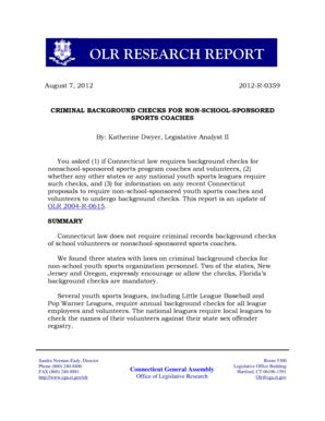 Fillable Online cga ct Criminal background checks for non-school ...