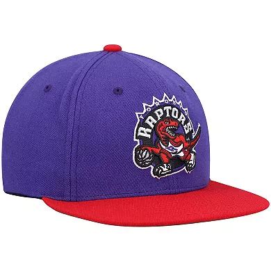 Men's Mitchell & Ness Purple/Red Toronto Raptors Hardwood Classics Team ...