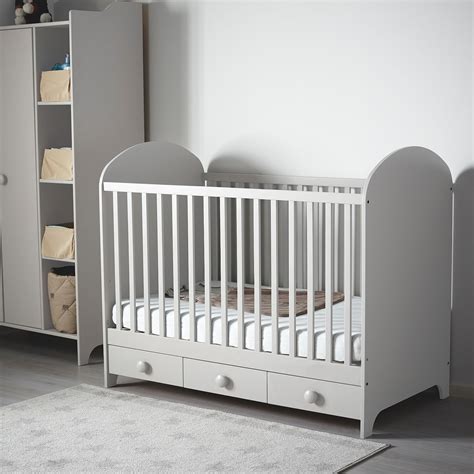 GONATT Crib - light gray - IKEA