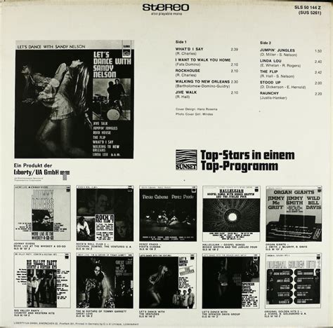 Sandy Nelson. Let's Dance With Sandy Nelson – Bertelsmann Vinyl Collection