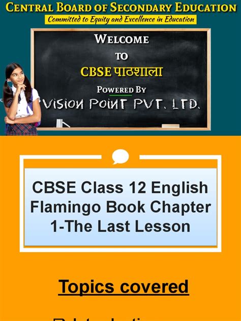 Class 12 English the Last Lesson SWS 的图像结果