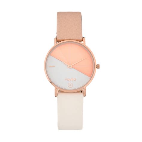 Voylla Gold Round Dial Analog Watch – VOYLLA