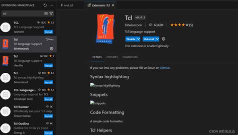 Code TCL 的图像结果