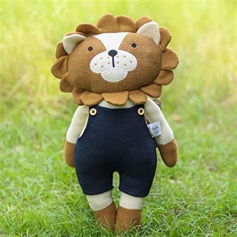 Buy Pluchi Little Leo Soft Toys for Girls Cotton Knitted Toys for ...
