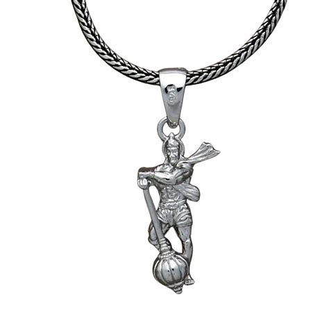 Hanuman Ji Pendant with Gada Religious Jewellery for Men and Women (1