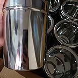 Buy SUVI 1 kg Stainless Steel Kitchen Containers with See Through Lid ...