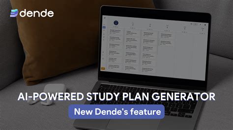 AI-powered study plan generator: new Dende's feature