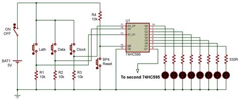 Circuit Between 74595 and Arduino Mega to Control 16*8 LED Matrix (Part ...