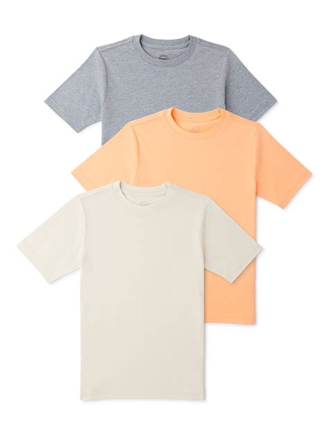 Wonder Nation Boys Short Sleeve Crewneck Kid Tough T-Shirt, 3-Pack ...