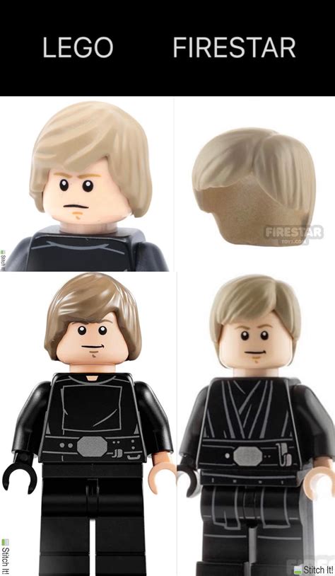 Thoughts on LEGO’s new hair mold for Luke vs Firestar’s? : r/legostarwars