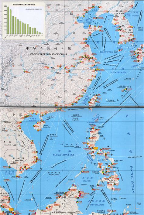 中国主要港口分布地图_交通地图库
