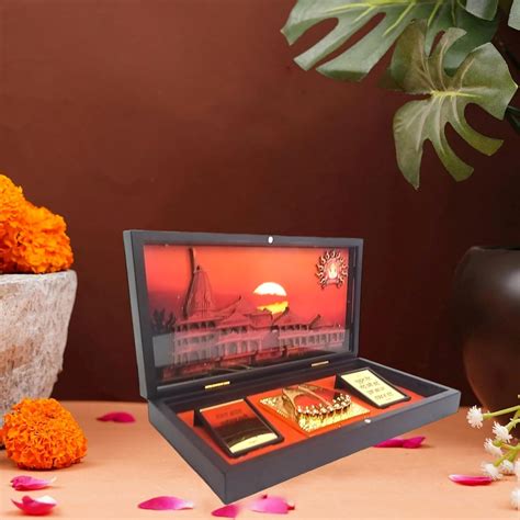 Buy Brass Blessing Lord RAM Ayodhya Temple Worship Box | PUJA PETI ...
