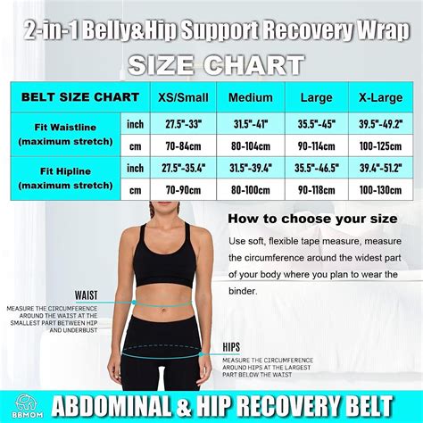 2 in 1 Postpartum Belly Band Abdominal Binder C-Section Recovery Belt ...