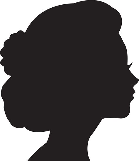 Silhouette Of Woman Head