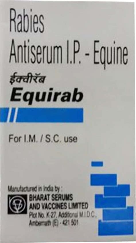Buy Equirab 1500 IU Injection (5) Online & Save Up to 24% at PharmEasy