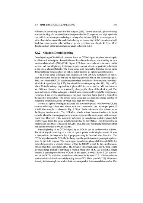 Fiber-Optic Communication Systems (76) - 8. TIME-DIVISION MULTIPLEXING ...