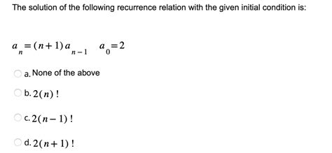 Image result for Solved Recurrence Relation
