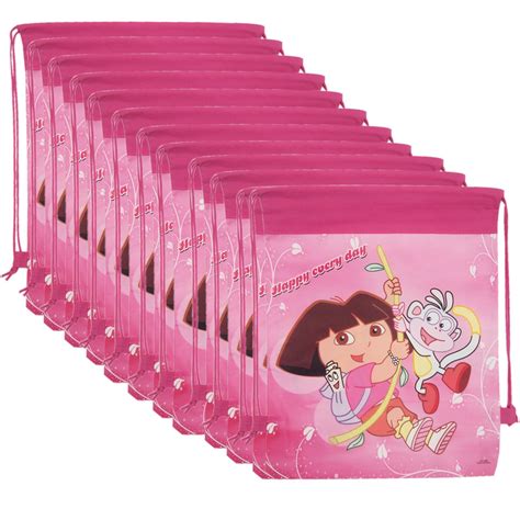 Asera 12 Pcs Dora Dori Bag Haversack Bag Gift Bags for Birthday Return ...