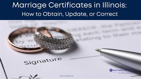 Marriage Certificate Illinois: Obtain, Update & Correct - Sterk Family Law