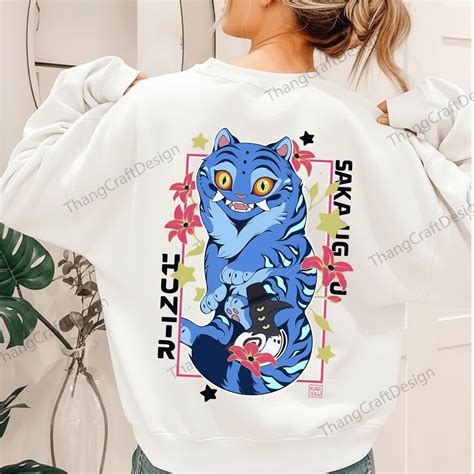 Huntrx Saka Uguju Cat PNG, Kpop Demon Hunters Shirt Design, Cute Blue Cat Anime Clipart, Kpop ...