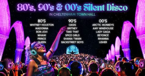 80s, 90s & 00s Silent Disco in Cheltenham Town Hall (ON SALE NOW ...