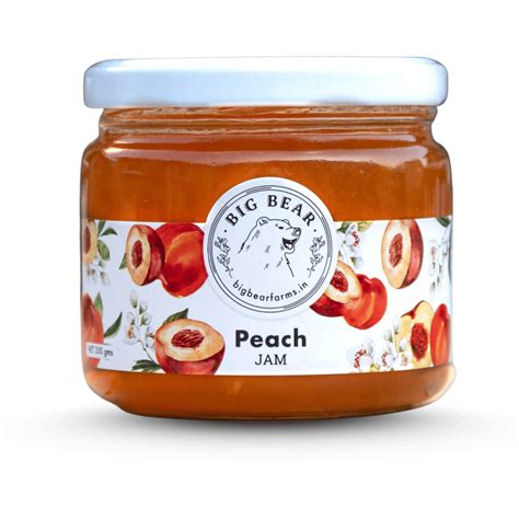 Peach Jam 350g – Big Bear Farms