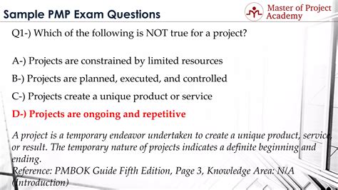 Sample Pmp Exam Questions