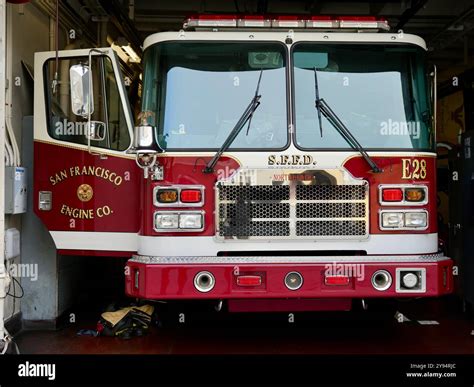 San Francisco Fire Department Engine at Station 28, North Beach ...