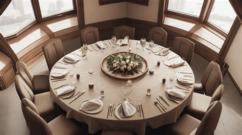 Fancy Restaurant Table Front View 的图像结果