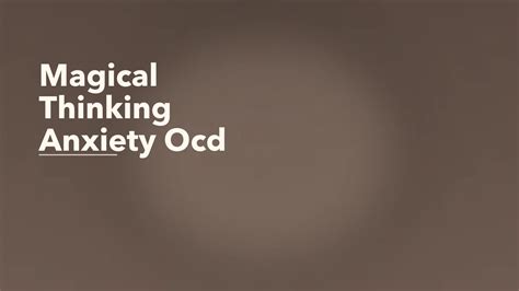 Magical Thinking in Anxiety and OCD | Click2Pro