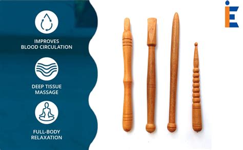 Iwud Acupressure Stick In Wooden Sheesham Zimmi Brown Reflexology ...