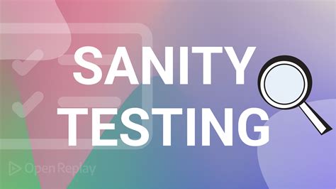 Sanity Testing in Software Testing 的图像结果