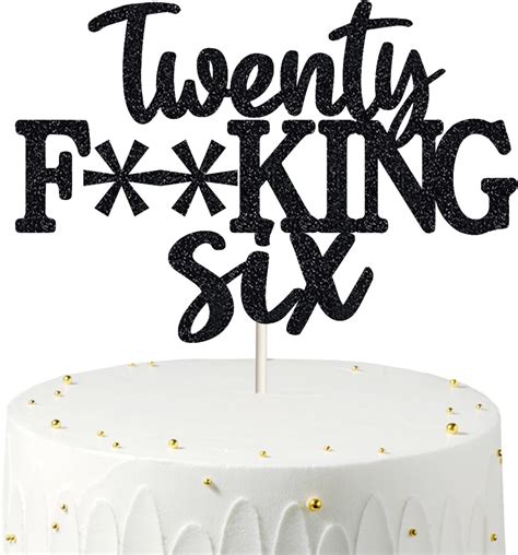 Amazon.com: Happy 26th Birthday Cake Topper 26 Birthday Cake Toppers ...