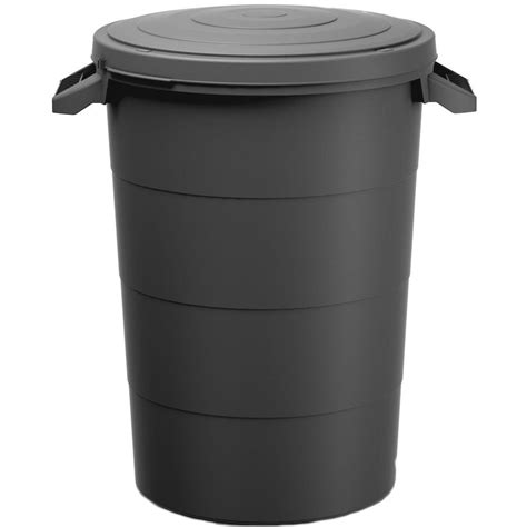 Prosperplast Keden SMOOTH Litter Waste Bin Bucket 80L Outdoor with Lid ...