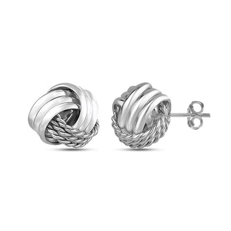 LeCalla - Buy Italian Design Love Knot Stud Earrings for Teen Women Online