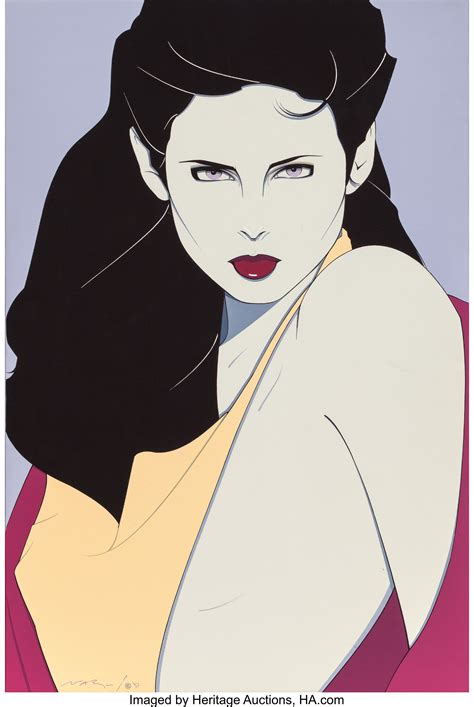 PATRICK NAGEL (American, 1945-1984). Mirage, 1982. Acrylic on | Lot ...