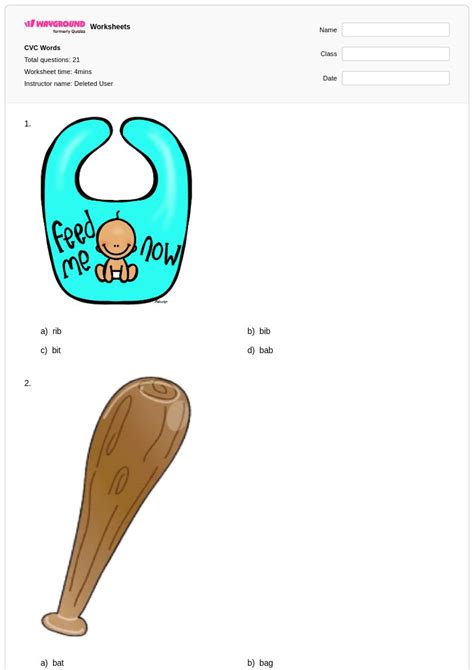 50+ Cvc Words worksheets for Class 2 on Wayground | Free & Printable